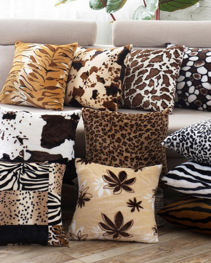 Elegant Artistic Plush Cushion Cover for Stylish Home Enhancement