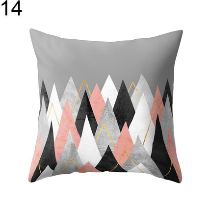 Dual-Design Geometric Pillowcase - Chic and Comfortable Reversible Style
