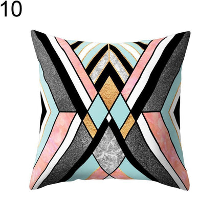 Dual-Design Geometric Pillowcase - Chic and Comfortable Reversible Style
