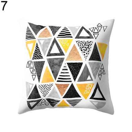 Dual-Design Geometric Pillowcase - Chic and Comfortable Reversible Style
