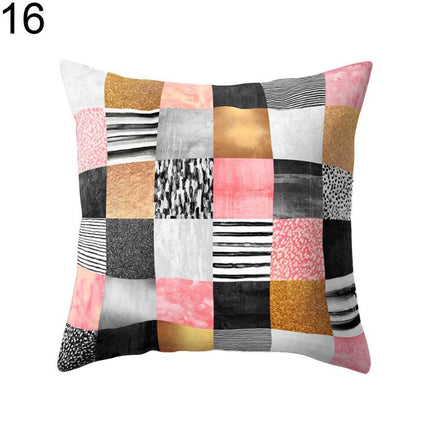 Dual-Design Geometric Pillowcase - Chic and Comfortable Reversible Style