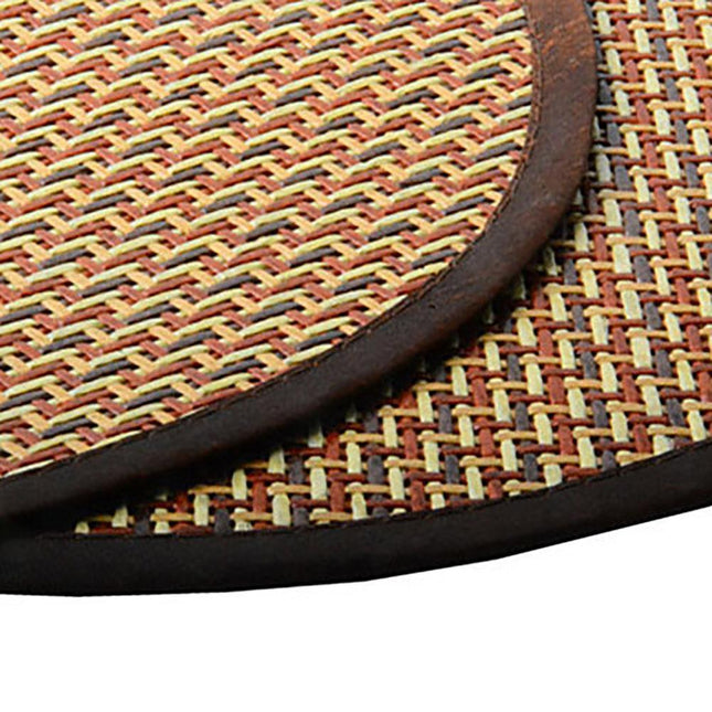 Pet Comfort Oasis: Round Rattan Cooling Cushion for Summer Relief