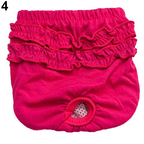 Elegant Lace Canine Heat Cycle Panties with Feminine Protection