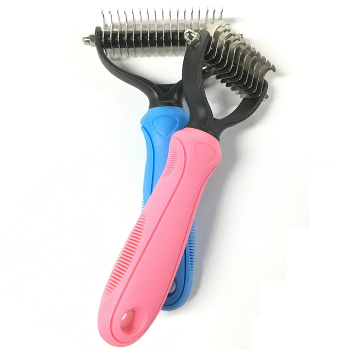 Gentle Pet Grooming Brush for Dogs and Cats - Efficient Shedding Fur Remover