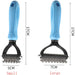 Gentle Pet Grooming Brush for Dogs and Cats - Efficient Shedding Fur Remover