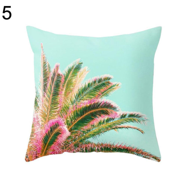 Nature's Harmony Decorative Pillow Cover with Pineapple Accent
