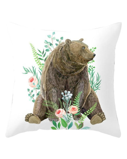 Nature's Harmony Decorative Pillow Cover with Pineapple Accent