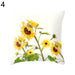 Sunflower and Pineapple Decorative Pillow Cover for Sofa