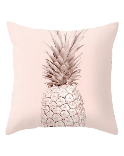 Nature's Harmony Decorative Pillow Cover with Pineapple Accent