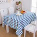 Chic Printed Plaid Table Cover