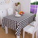 Modern Plaid Polyester Table Cover for Stylish Dining Area