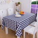 Elegant Contemporary Checkered Polyester Table Cover