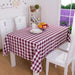 Chic Contemporary Plaid Polyester Table Cover