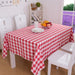 Sophisticated Plaid Polyester Table Cover