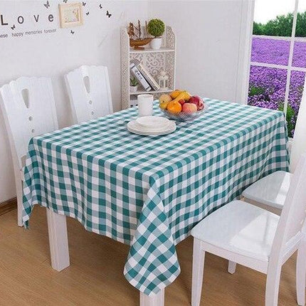 Chic Contemporary Plaid Tablecloth - Elevate Your Dining Atmosphere