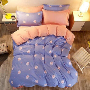 4pcs set of Modern Printed Duvet Cover And Pillowcases-Kids›Bedding & Linen›Comforters, Duvets & Sets-Très Elite-2TJ-61017-007-Full Cover-Très Elite