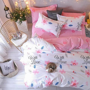4pcs set of Modern Printed Duvet Cover And Pillowcases-Kids›Bedding & Linen›Comforters, Duvets & Sets-Très Elite-2TJ-61017-021-Full Cover-Très Elite