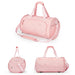 Pastel Waterproof Travel Duffle Bag with Shoe Compartment - Ideal for On-the-Go Exploration