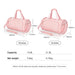 Pastel Waterproof Travel Duffle Bag with Independent Shoes Compartment