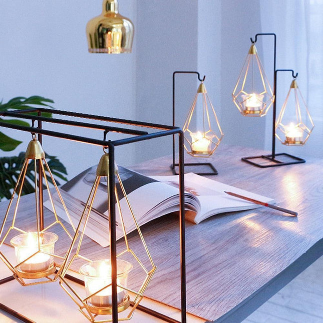 Nordic Elegance: Stylish Candle Holder and Cup Duo for Cozy Home Ambiance