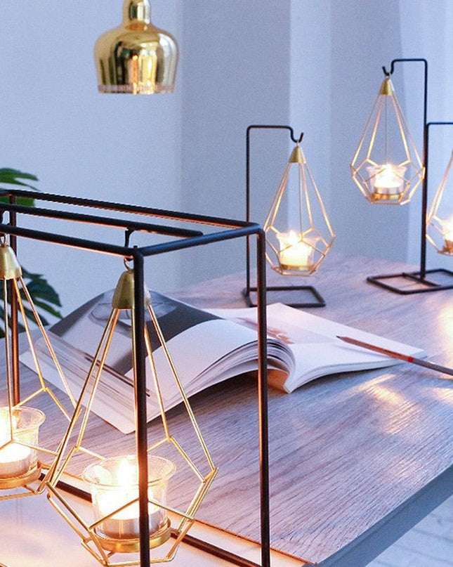 Nordic Elegance: Stylish Candle Holder and Cup Duo for Cozy Home Ambiance