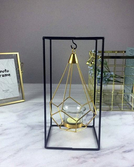 Nordic Elegance: Stylish Candle Holder and Cup Duo for Cozy Home Ambiance