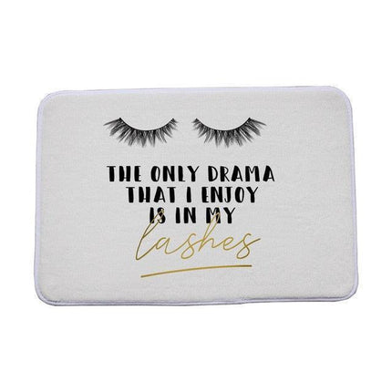 Elegant Eyelashes Pattern Luxe Entry/Bath Mat