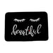 Luxurious Eyelash Print Floor Mat with Protective Adhesive and Durable Polyester Fiber