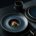 Elegant Dark Green Ceramic Dining Set - Complete 7-Piece Collection for Refined Dining