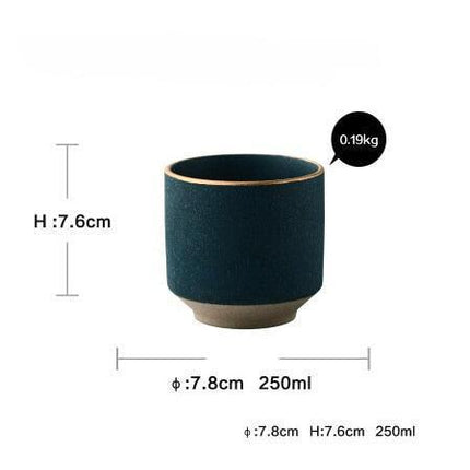 Elegant Dark Green Ceramic Dining Collection: Luxurious 7-Piece Set for an Upscale Dining Experience