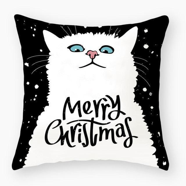 Luxurious Cat-Themed Nursery Cushion Cover 45x45cm