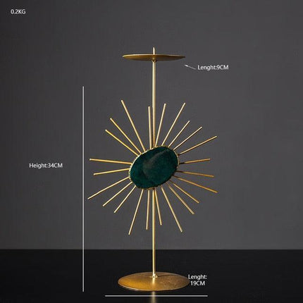 Stylish Gold and Glass Candlestick Holders for Luxurious Ambiance