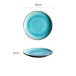 flat plate S / Blue / Ceramic