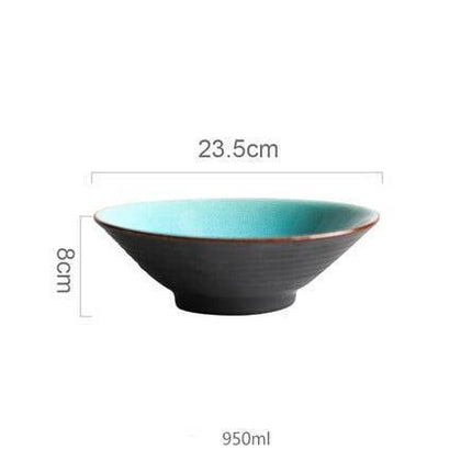 Stunning Ocean Blue Ceramic Dinnerware Set with Elegant Ice Crackle Finish - Complete Table Collection