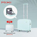 Mixi Patent Design 18 Inch Carry On Suitcase Men Boarding Cabin Women Luggage Rolling Wheels Travel Bag 38L 100% Polycarbonate