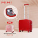 Mixi Patent Design 18 Inch Carry On Suitcase Men Boarding Cabin Women Luggage Rolling Wheels Travel Bag 38L 100% Polycarbonate