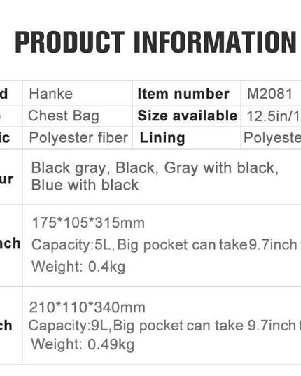 Trendy Men's Anti-theft Chest Sling Bag for Organized Fashion