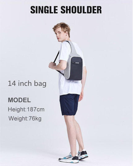 Trendy Men's Anti-theft Chest Sling Bag for Organized Fashion