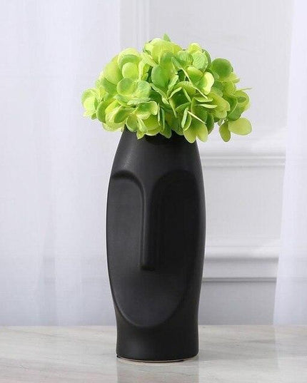 Sculpted Man Face Ceramic Vases - Artistic Touch for Modern Interiors