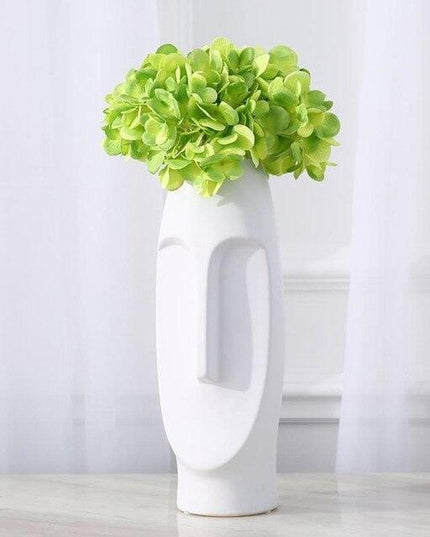 Sculpted Man Face Ceramic Vases - Artistic Touch for Modern Interiors