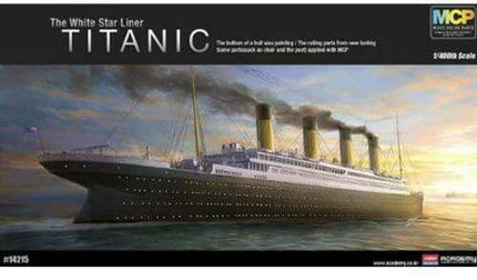 R.M.S. Titanic 1/400 Scale Deluxe Model Kit with Engraved Display Base