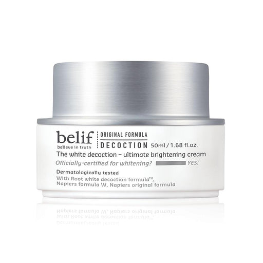 Illuminate your complexion with belif's White Decoction Ultimate Brightening Cream 50ml