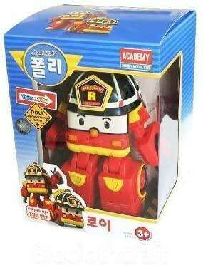 Robocar Poli Adventure Set: 4 Transforming Heroic Robot Figures - POLI, HELLI, AMBER, ROI