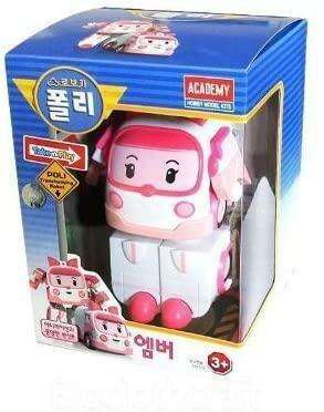 Robocar Poli Adventure Set: 4 Transforming Heroic Robot Figures - POLI, HELLI, AMBER, ROI