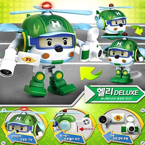 Robocar Poli Transforming Robot Toy and Helicopter Set for Ultimate Playtime