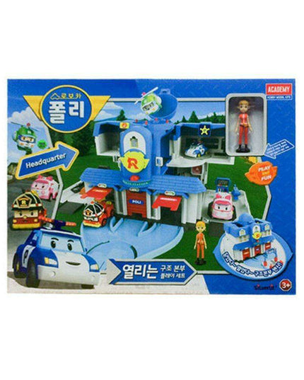 Robocar Poli Rescue Headquarters Adventure Playset with Interactive Features and Collectible Figurines