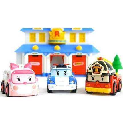 Robocar Poli Rescue Headquarters Adventure Playset with Interactive Features and Collectible Figurines