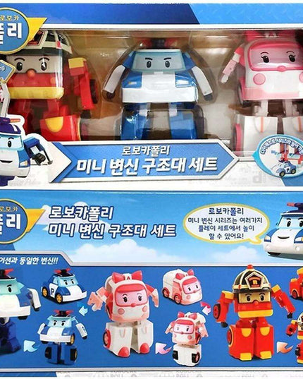 Dynamic Mini Robocar Poli Rescue Team Adventure Set: Transforming Robots for Epic Play