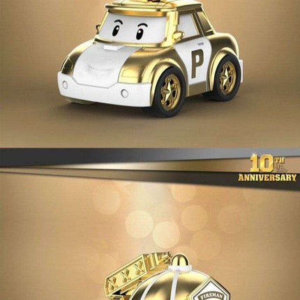 Robocar Poli Golden Anniversary Rescue Center Set - Limited Edition with Exclusive Gleaming Finish