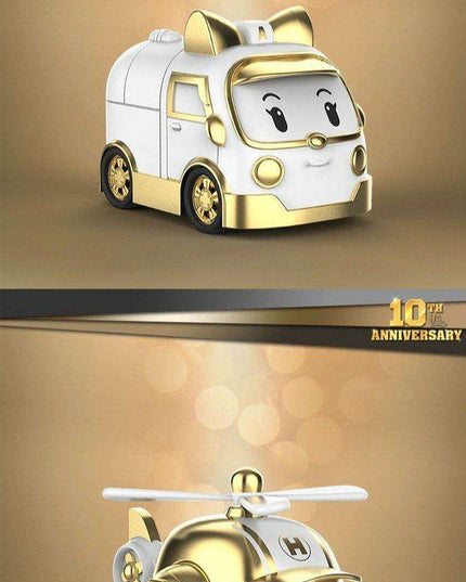 Robocar Poli Golden Anniversary Rescue Center Set - Limited Edition with Exclusive Gleaming Finish